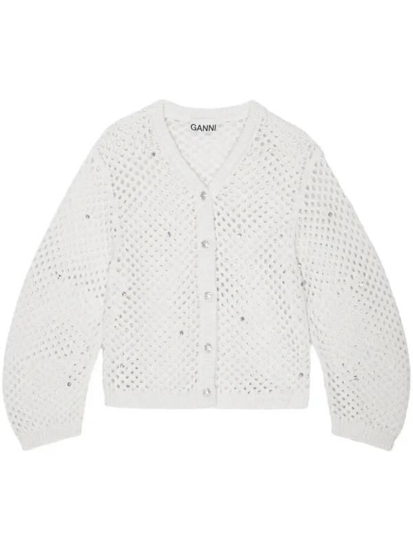 open-knit cardigan