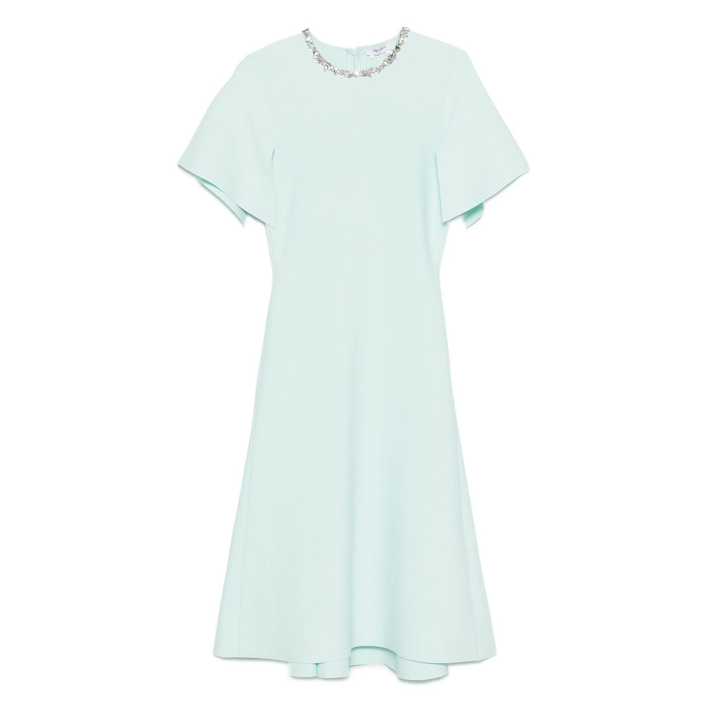 Alexander Mcqueen Embellished Short-sleeve Midi Dress