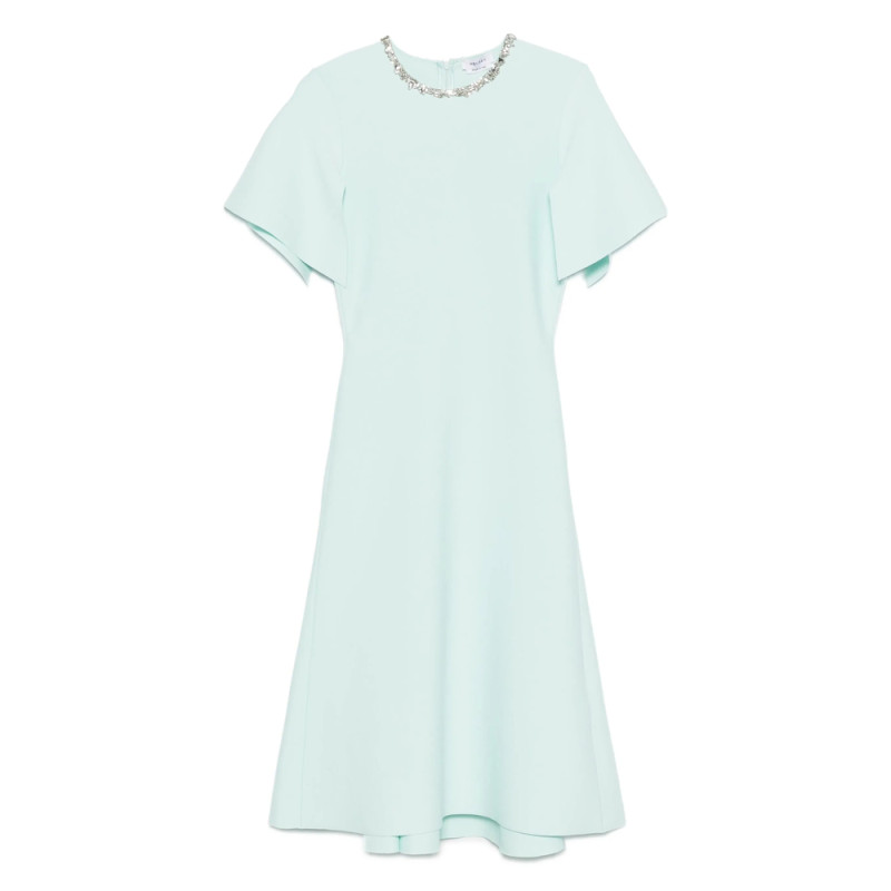 Alexander Mcqueen Embellished Short-sleeve Midi Dress