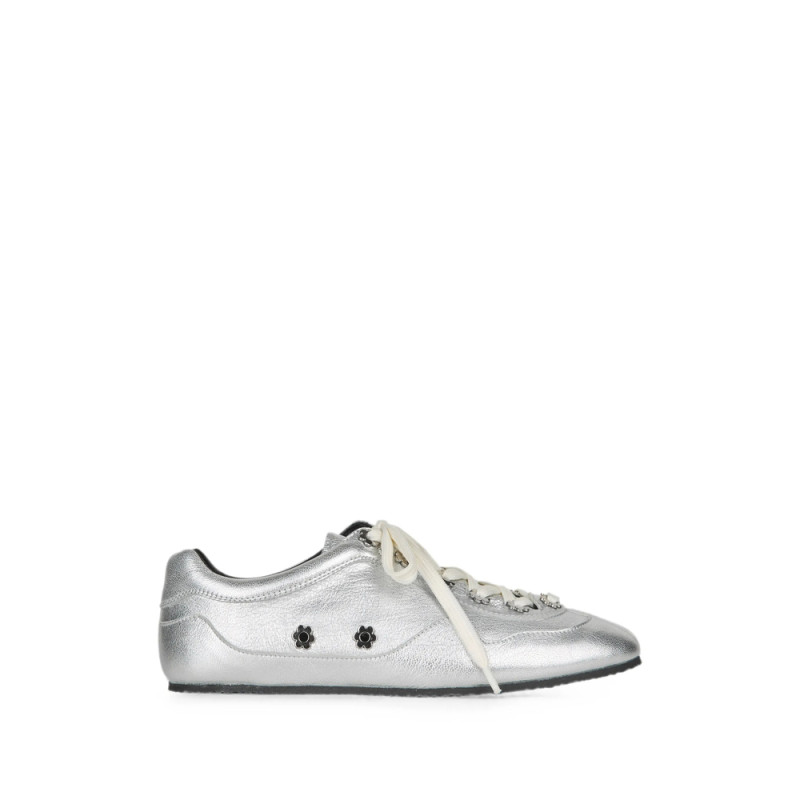 Cecilie Bahnsen CBBlaise Flower-embellished Leather Sneakers