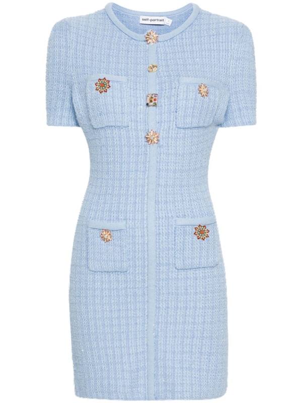 knitted mini dress