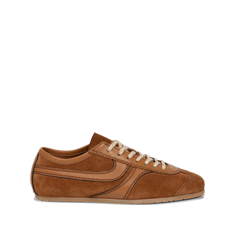 Dries Van Noten Suede Panelled Sneakers