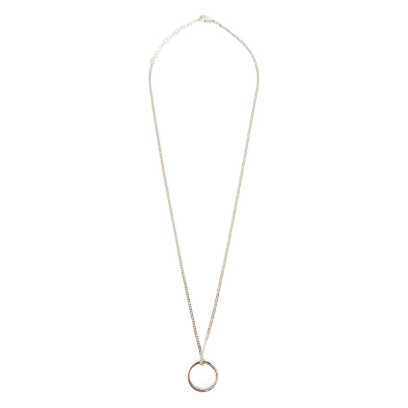 Mm6 Maison Margiela Logo Ring Pendant Necklace