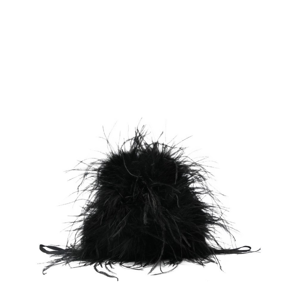 Yves Salomon Feather Clutch Bag