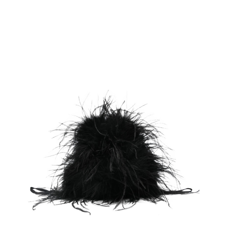Yves Salomon Feather Clutch Bag