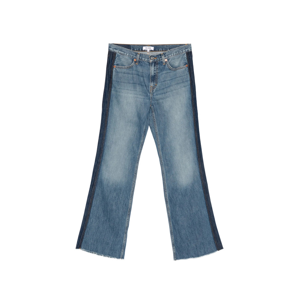 Re/done Frayed-hem Jeans