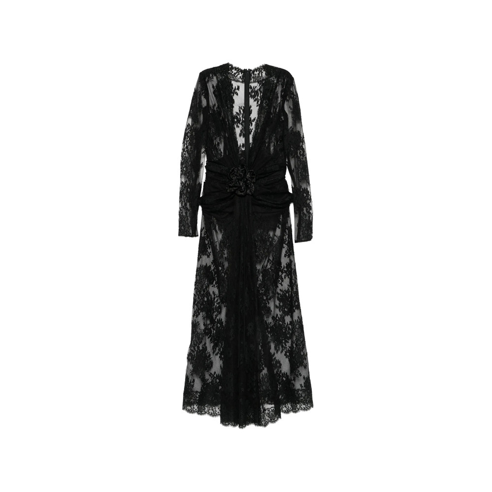 Dolce & Gabbana Floral-lace Floral-appliqué Dress