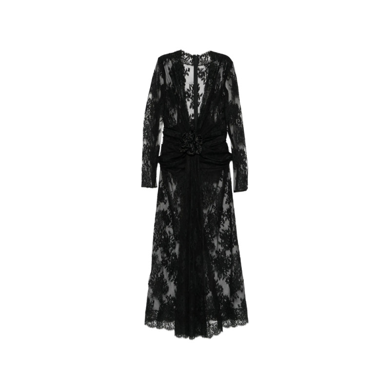 Dolce & Gabbana Floral-lace Floral-appliqué Dress
