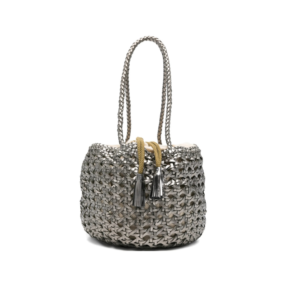 Dragon Diffusion Small Juventus Braided Bucket Bag