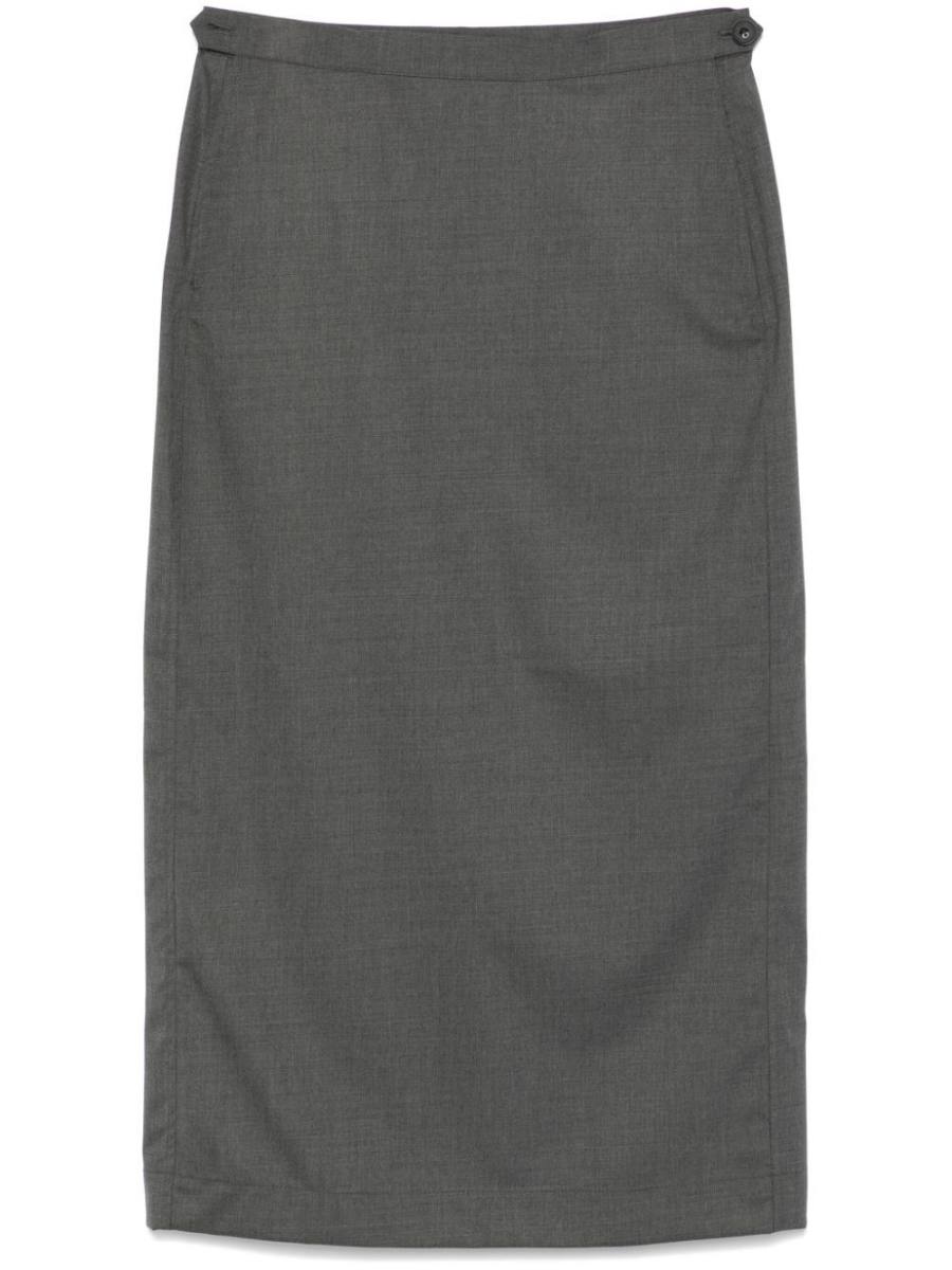 Suiting midi skirt