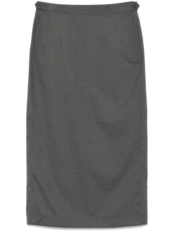 Suiting midi skirt