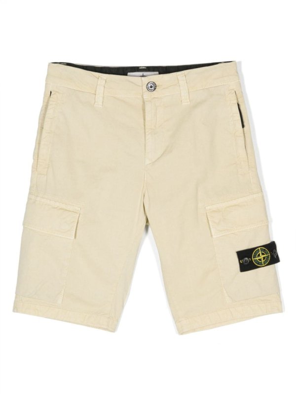 Compass-motif cargo shorts