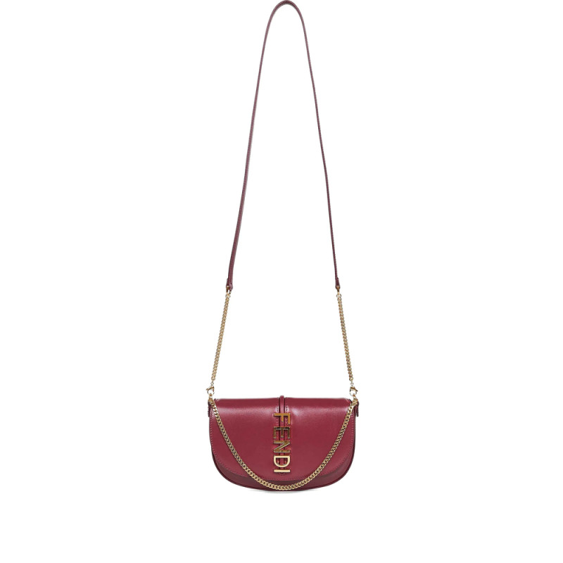 Fendi Lettering Flap Tote Bag