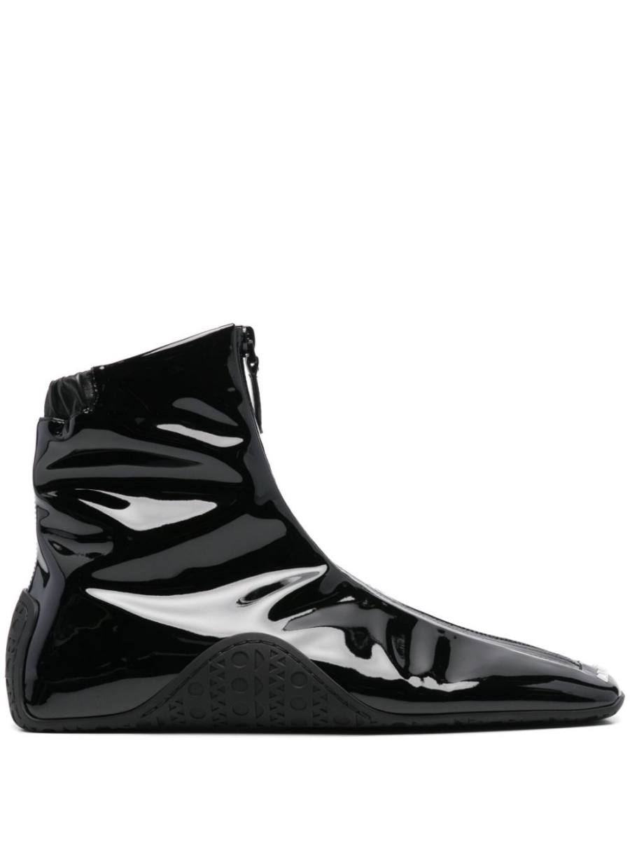 logo-embossed sneakers