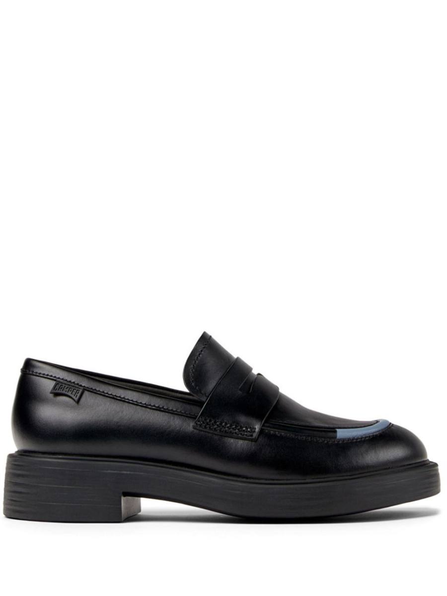 Dean mismatched leather loafers