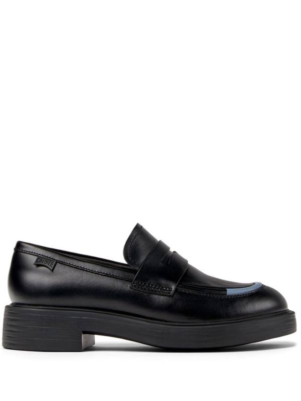 Dean mismatched leather loafers