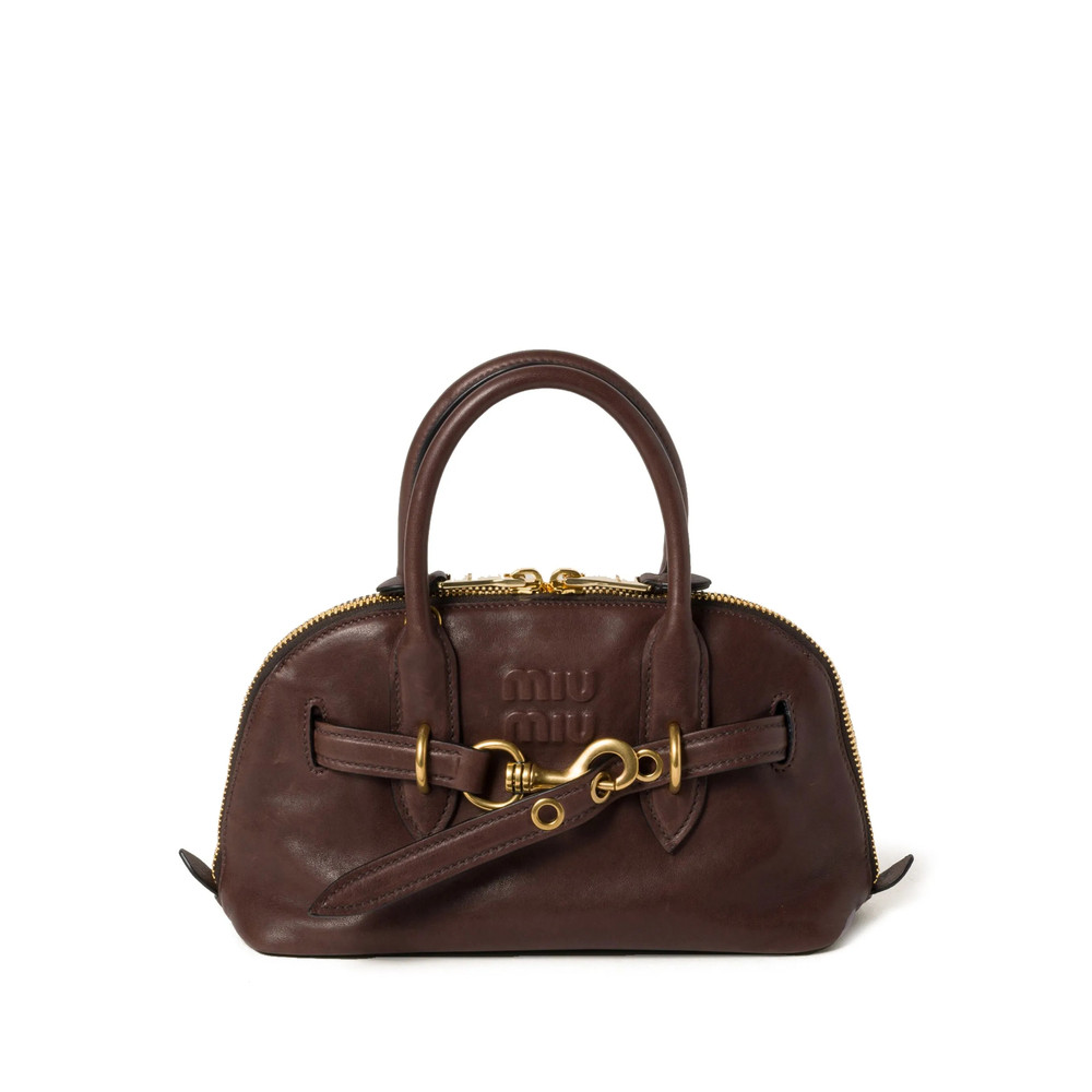 Miu Miu Aventure Leather Tote Bag
