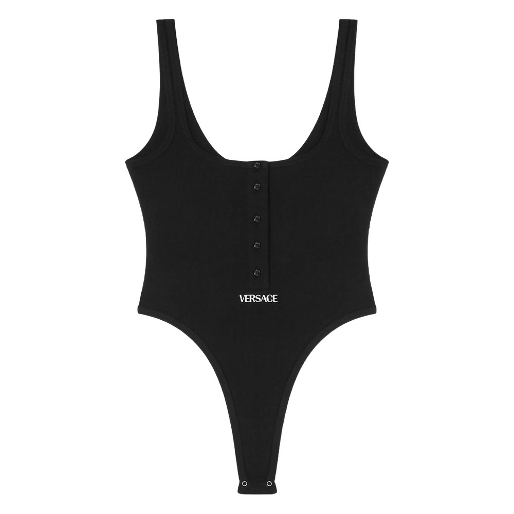 Versace Underwear Logo-embroidered Bodysuit