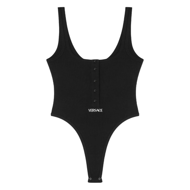 Versace Underwear Logo-embroidered Bodysuit