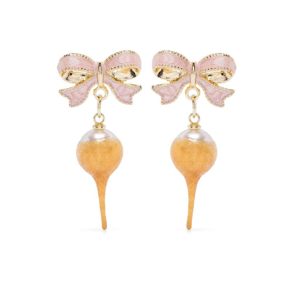 Ottolinger Bow Pearl Earrings