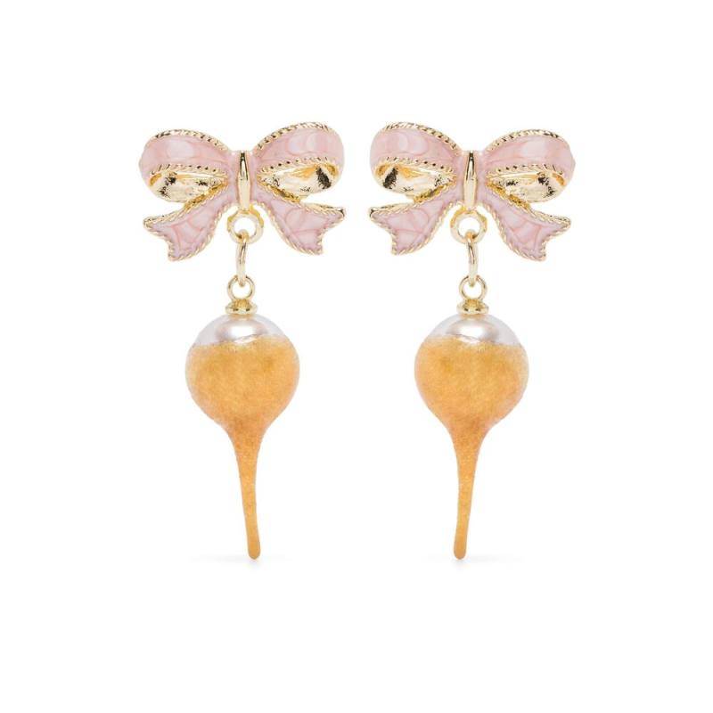 Ottolinger Bow Pearl Earrings