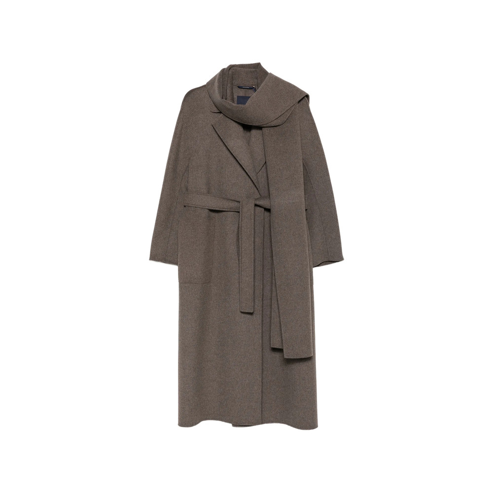 's Max Mara Scarf-detail Belted Coat