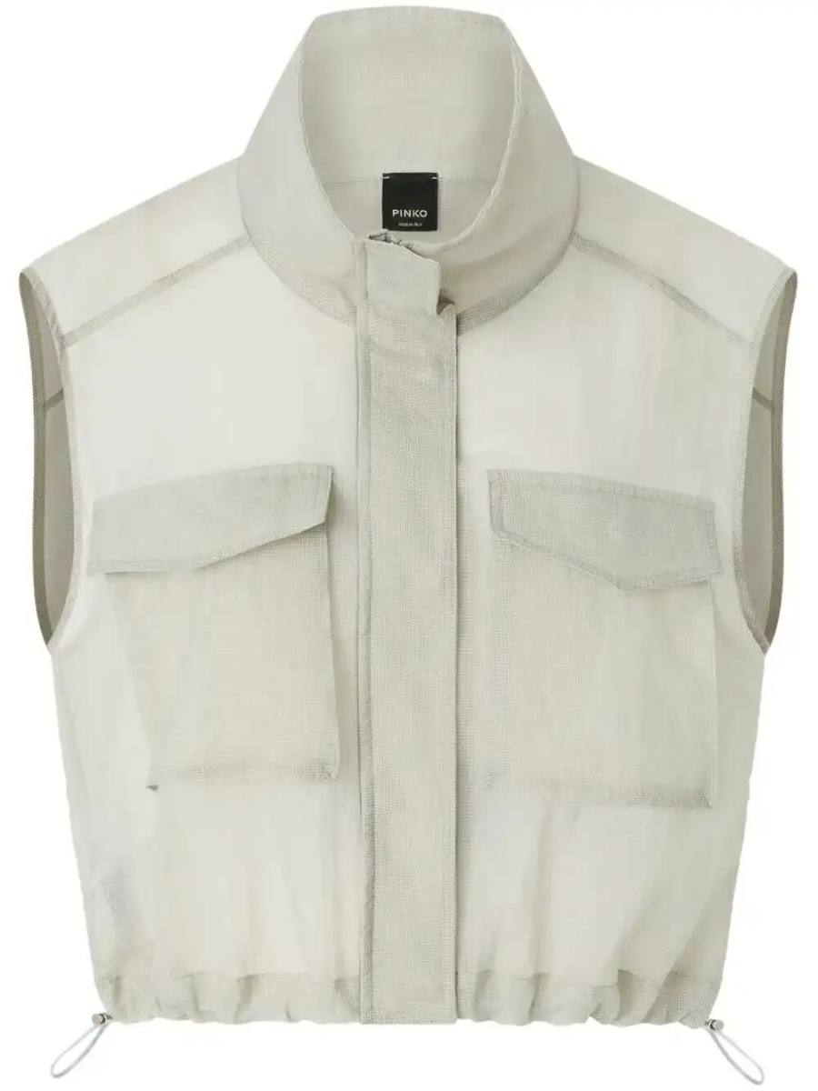 cropped gilet