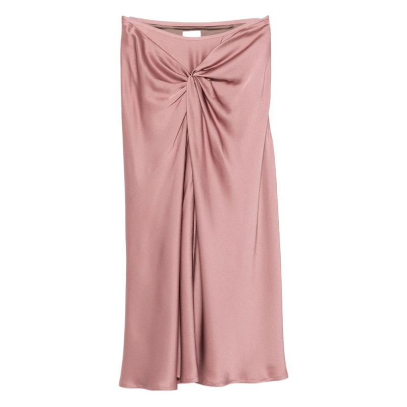Dries Van Noten Twisted Satin Skirt
