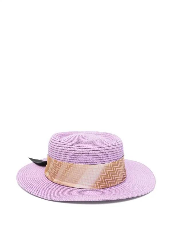 zigzag-band fedora