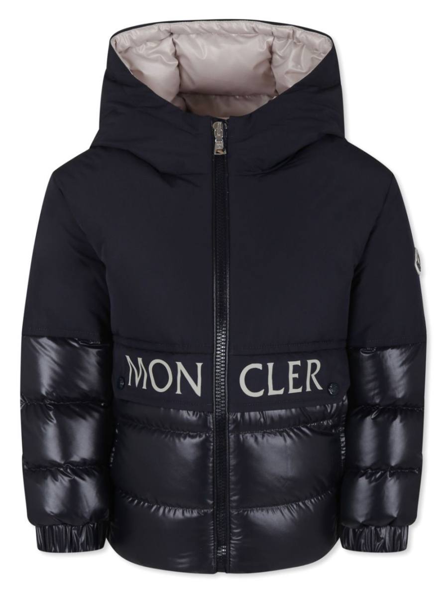 logo-patch padded jacket