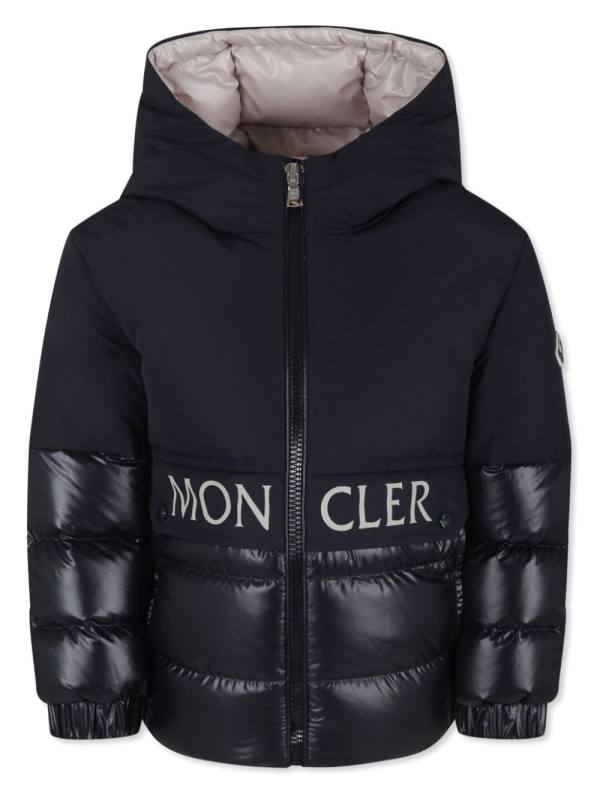 logo-patch padded jacket