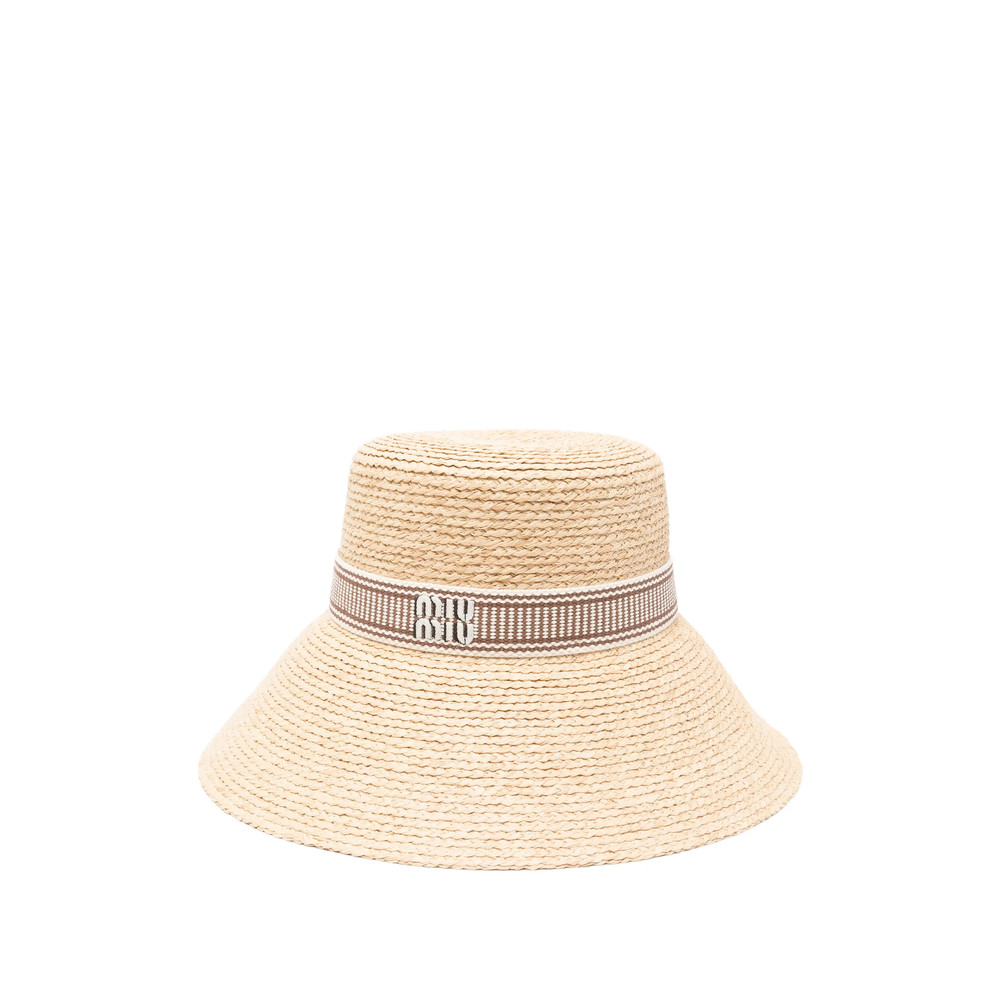 Miu Miu Ribbon Straw Hat