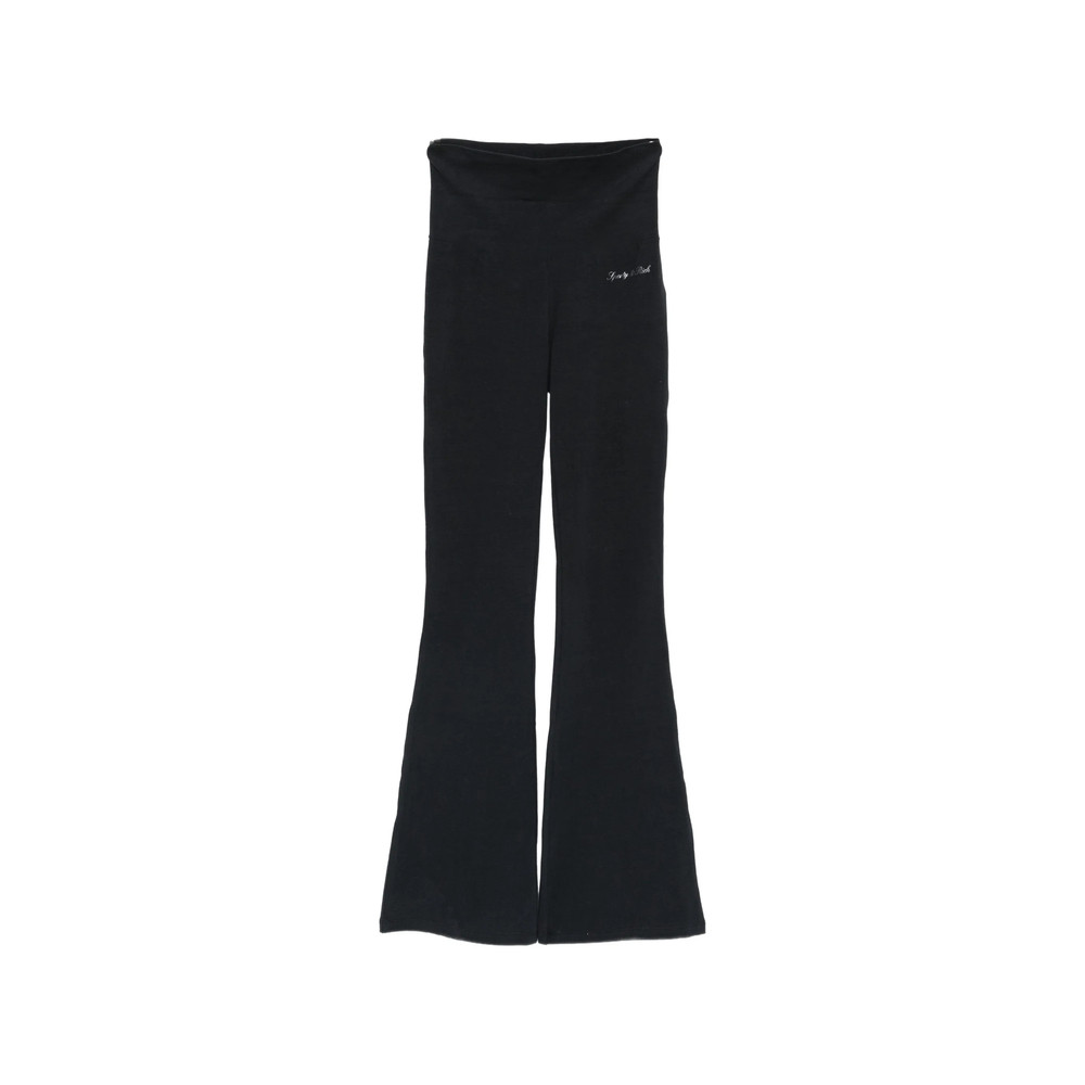 Sporty & Rich Benedetta Logo-print Flared Trousers