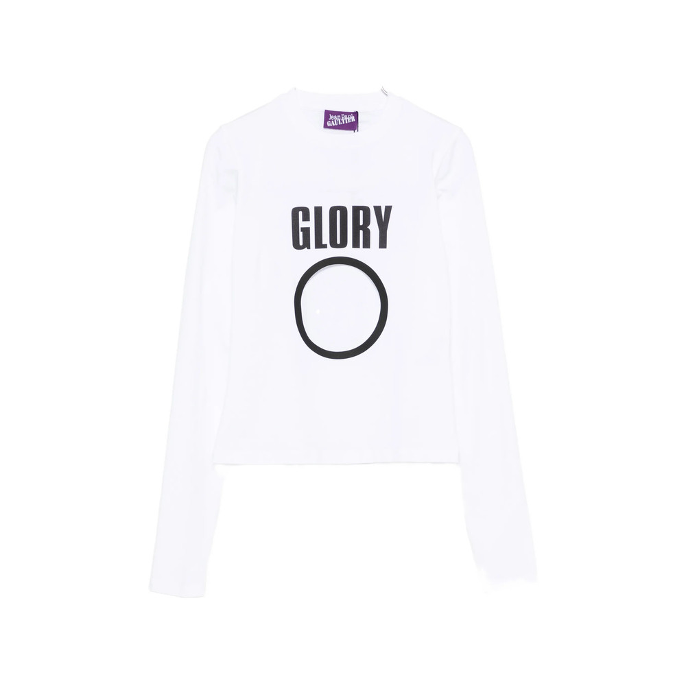 Jean Paul Gaultier Cut-out Slogan-print T-shirt