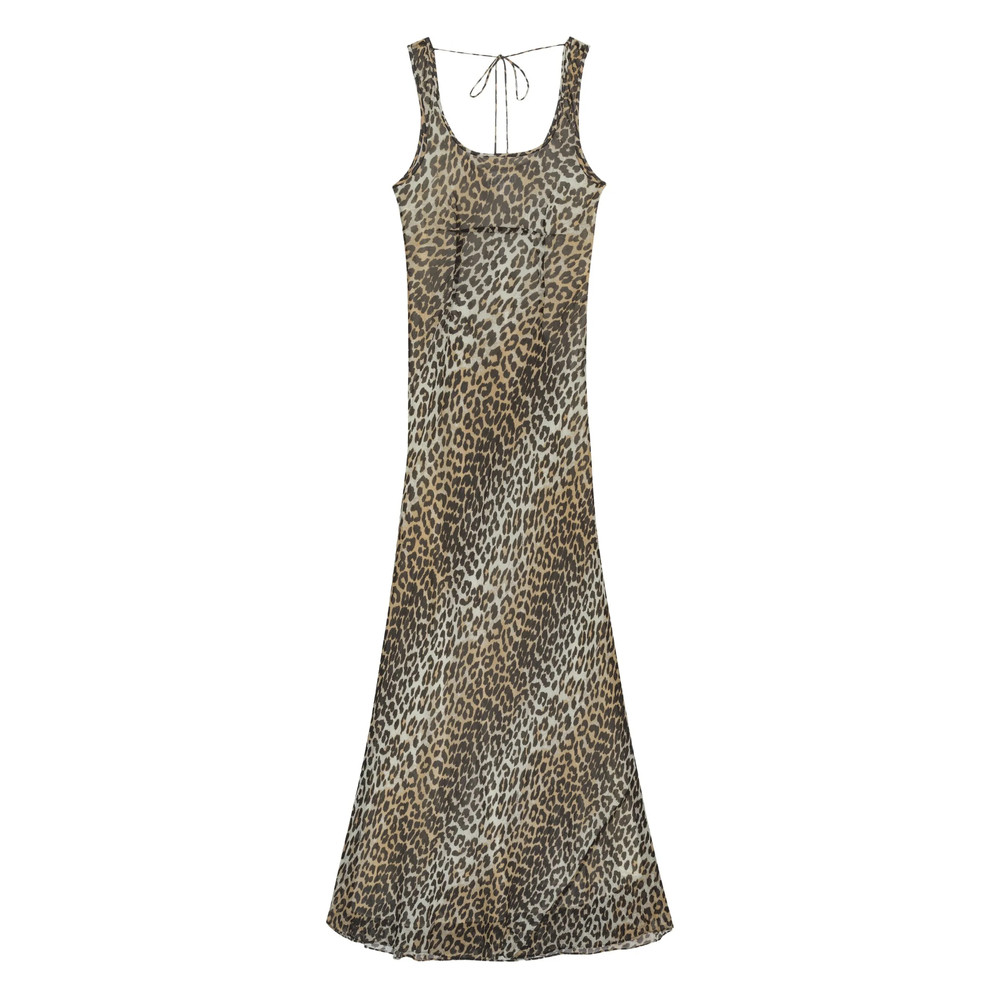 Ganni Leopard-print Dress