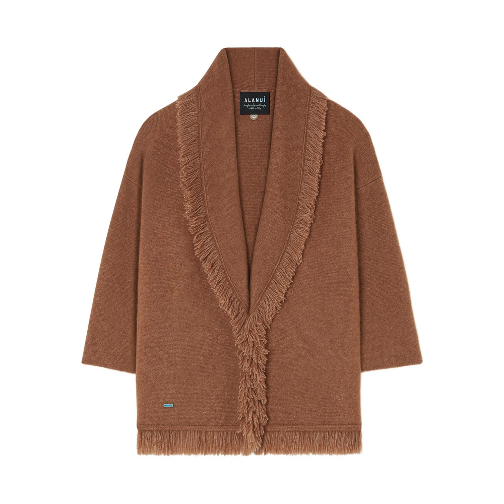 Alanui Finest Fringed Belted Cardigan
