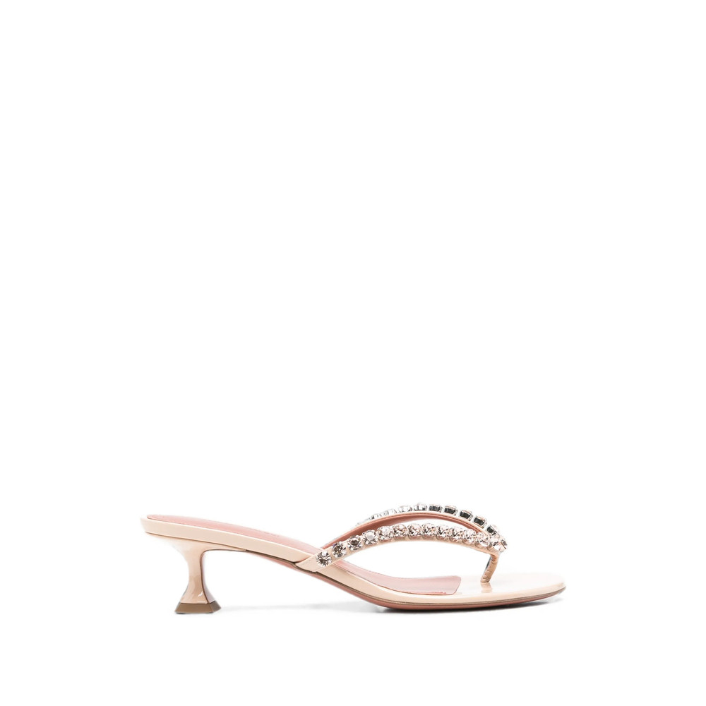 Amina Muaddi Gigi Thong Crystal-embellished Sandals