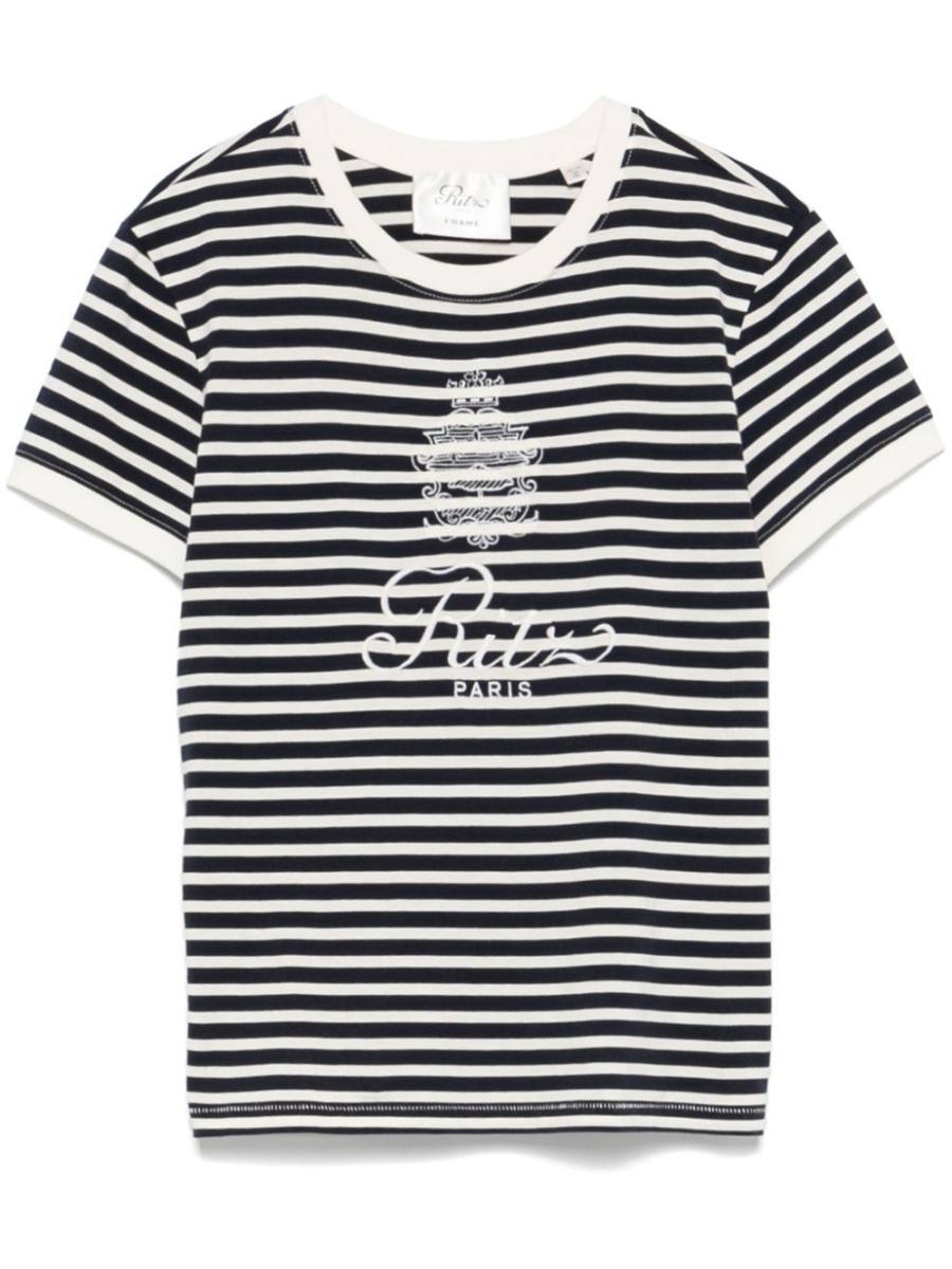 logo-embroidered T-shirt