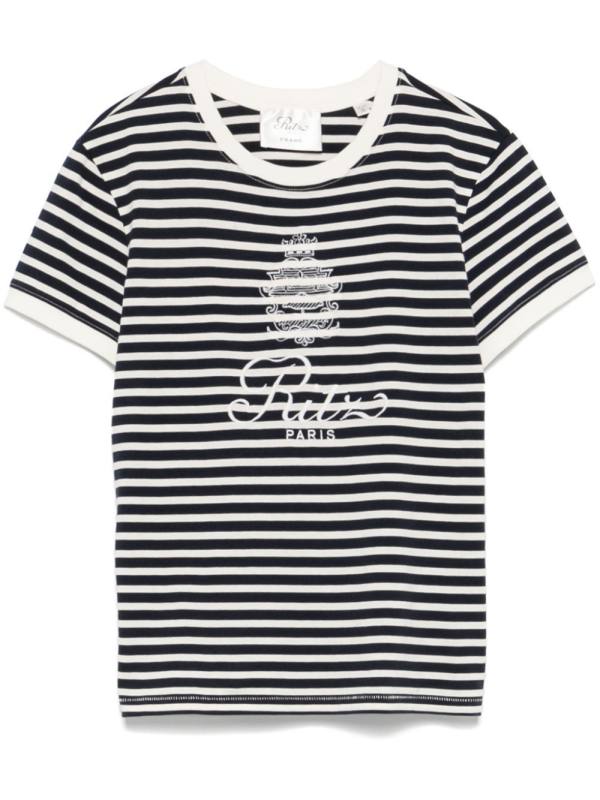 logo-embroidered T-shirt