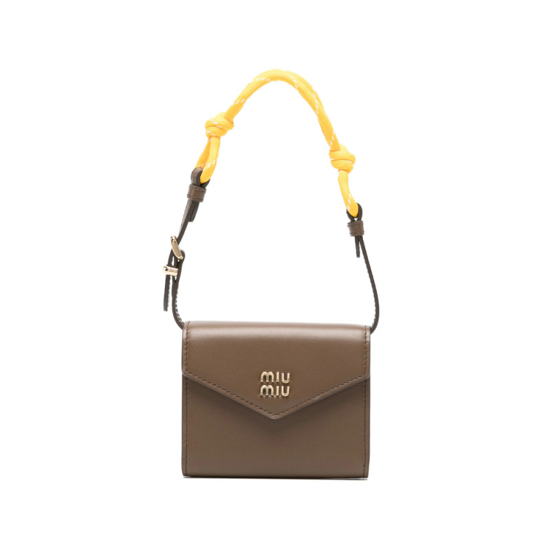 Miu Miu Logo-plaque Top-handle Wallet
