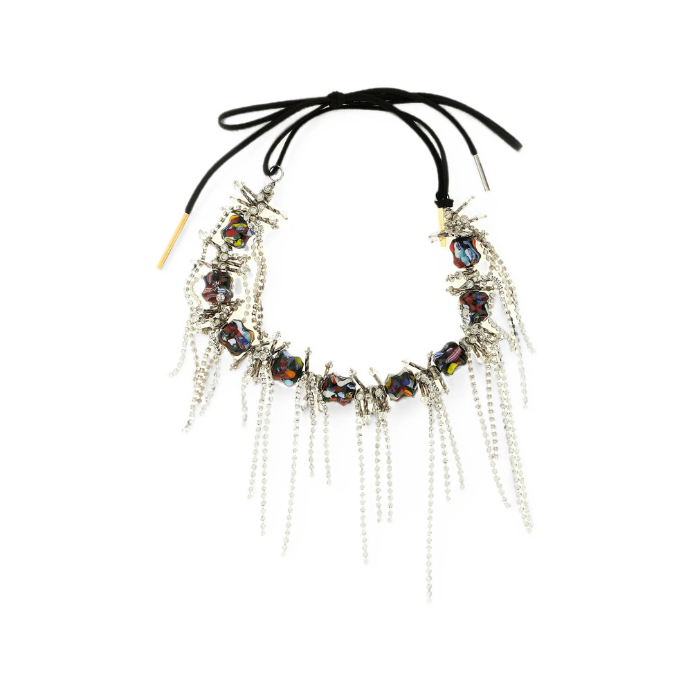 Dries Van Noten Statement Bead-embellished Necklace