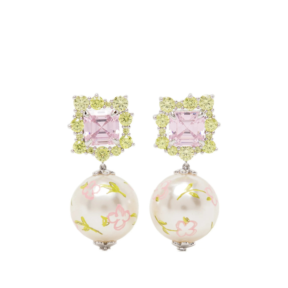 Shushu/tong Painted Faux-pearl Earrings
