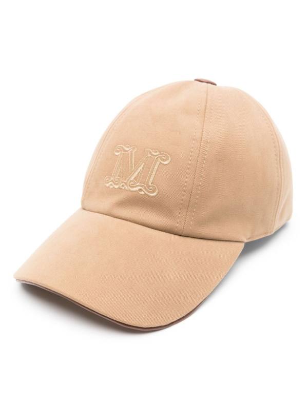 logo-embroidered twill cap