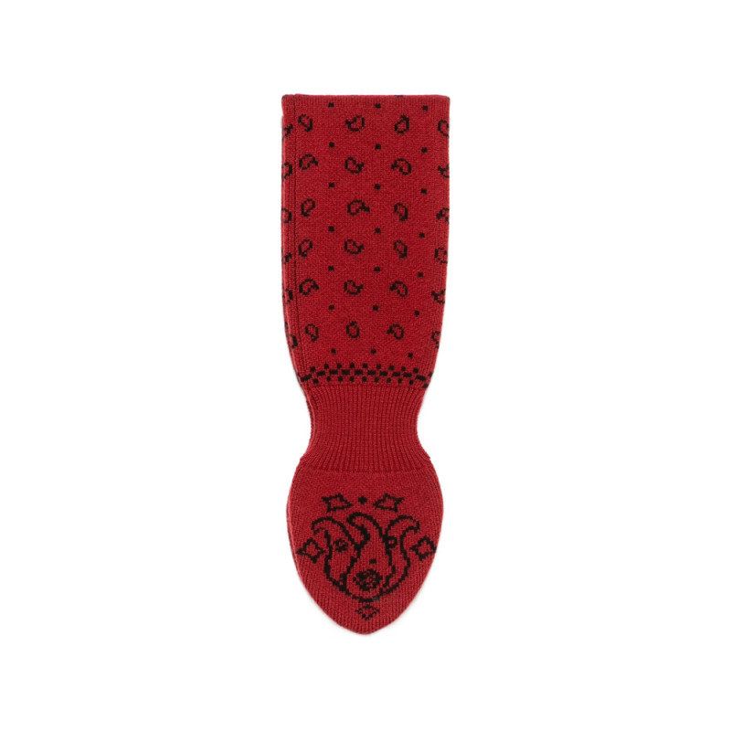Guest In Residence Paisley-pattern Knitted Scarf