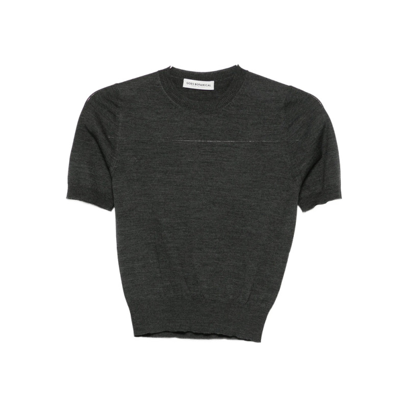 Goes Botanical Short-sleeve Knitted Top