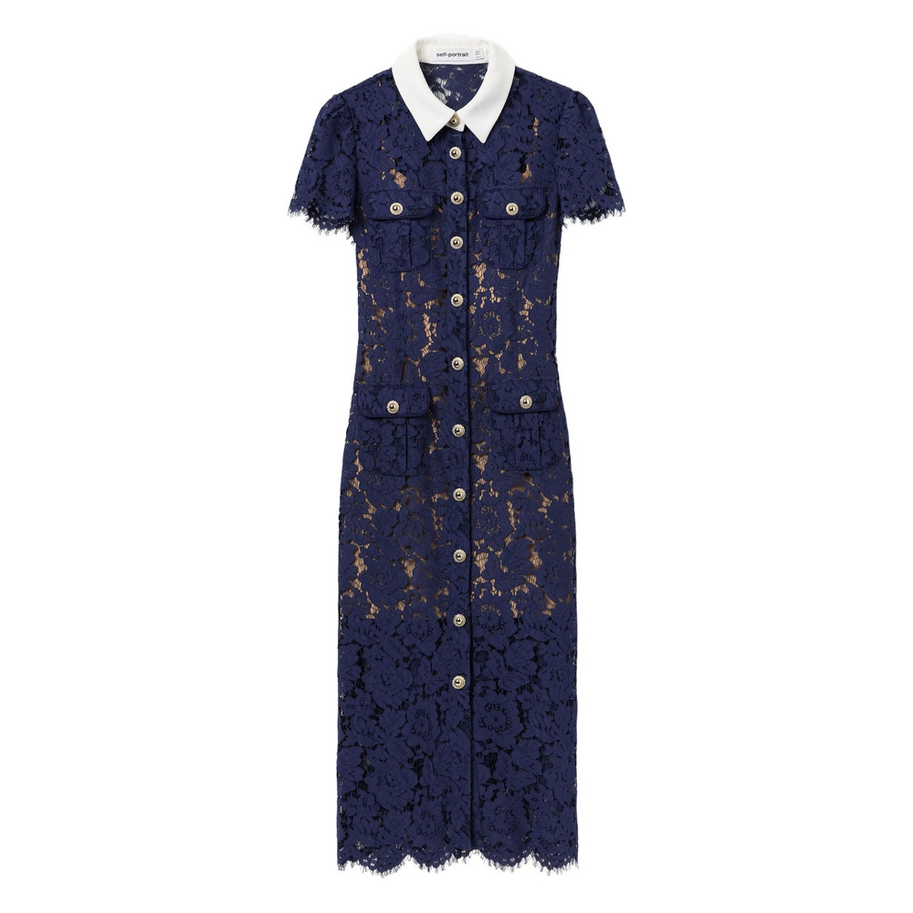 Self-portrait Embroidered-lace Dress