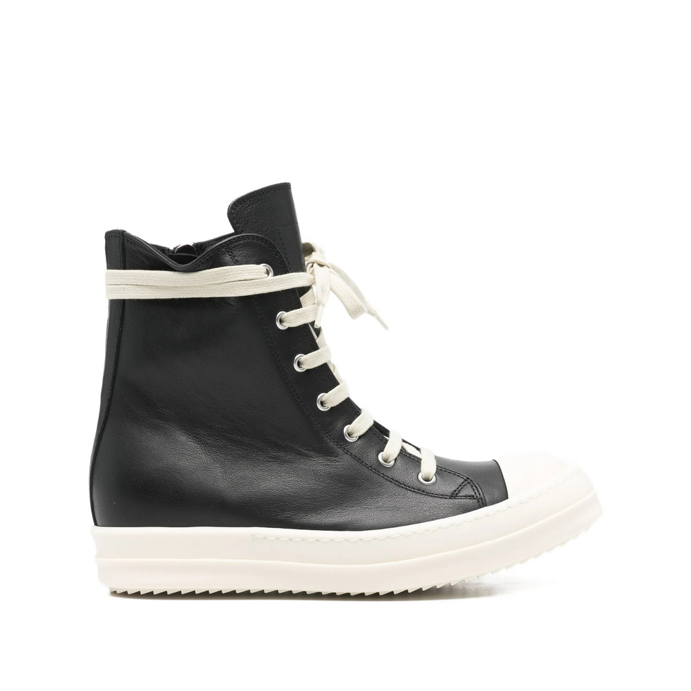 Rick Owens Lace-up Leather Sneakers