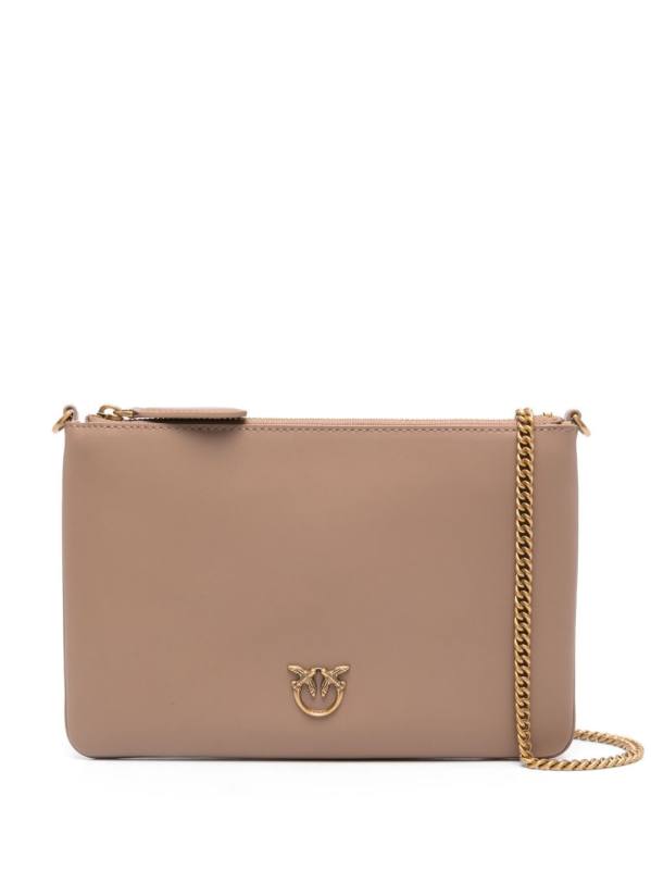 Love Birds-plaque leather crossbody bag
