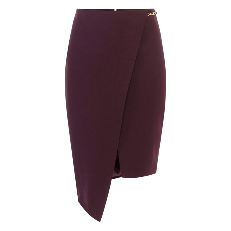 Elisabetta Franchi Logo-plaque Asymmetrical Skirt