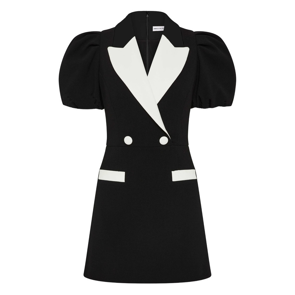 Rebecca Vallance Emma Puff-sleeve Double-breasted Dress